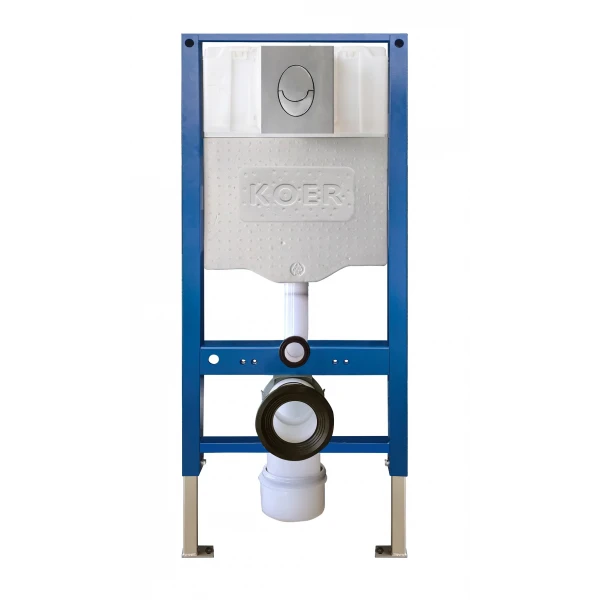 Інсталяція для підвісного унітазу Koer KT-0503-01 500x126x1150mm з панеллю змиву KT-0606-01 Хром (KR5347)