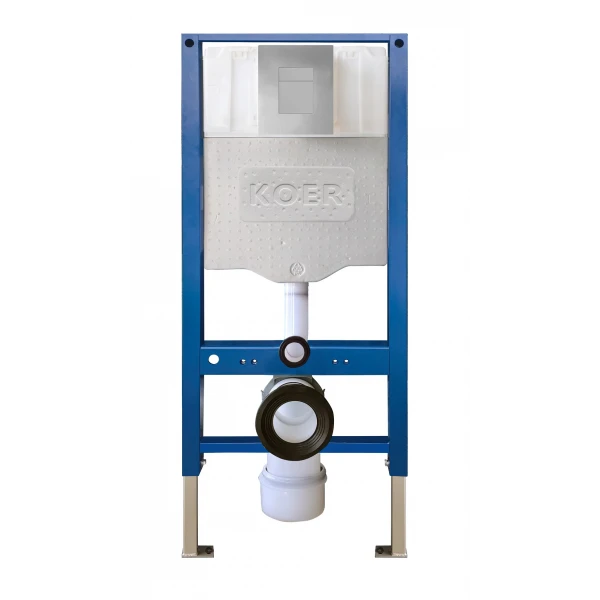 Инсталляция для подвесного унитаза Koer KT-0504-01 500x126x1150mm с панелью смыва KT-0607-01 Хром (KR5348)