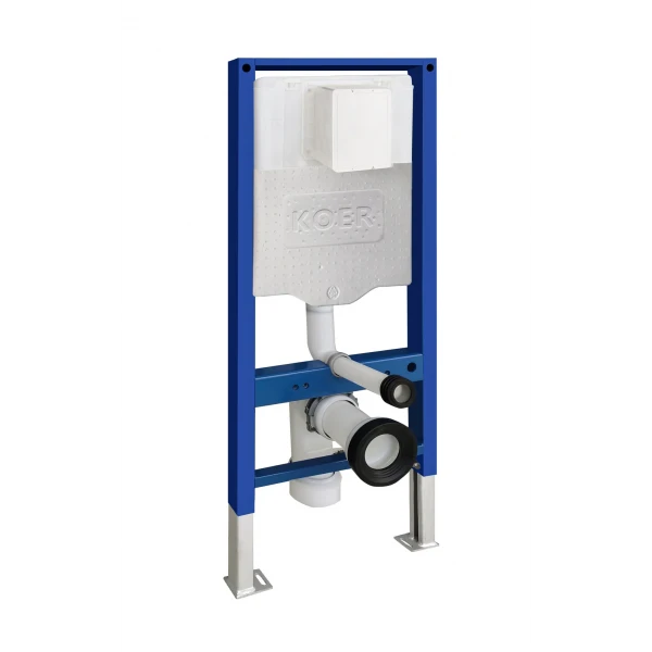 Инсталляция для подвесного унитаза Koer KT-0504-01 500x126x1150mm с панелью смыва KT-0607-01 Хром (KR5348)