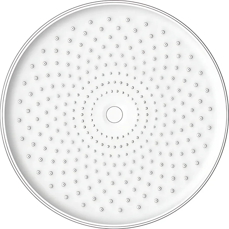 Лійка для душу стельова Koer KP-0413-01-OH 250мм (Колір хром) (KR5417)