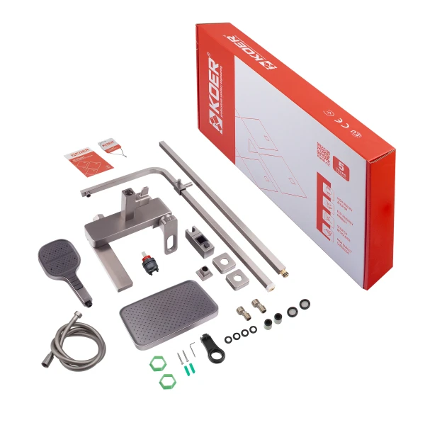Душевая колонна со смесителем Koer KB-56031-07, 3 функции (KR5440)