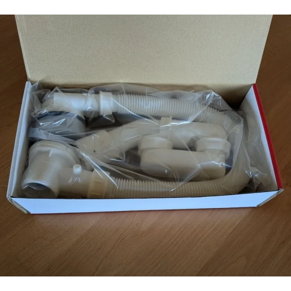 Сифон для ванны Koer BD-04-05 ПОЛУАВТОМАТИЧЕСКИЙ с переливом, без ревизии (Цвет черный) 1 1/2'' (KR5443)