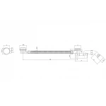Сифон для ванни Koer BD-04-07 напівавтоматичний з переливом, без ревізії (Колір графітовий) 1 1/2'' (KR5444)