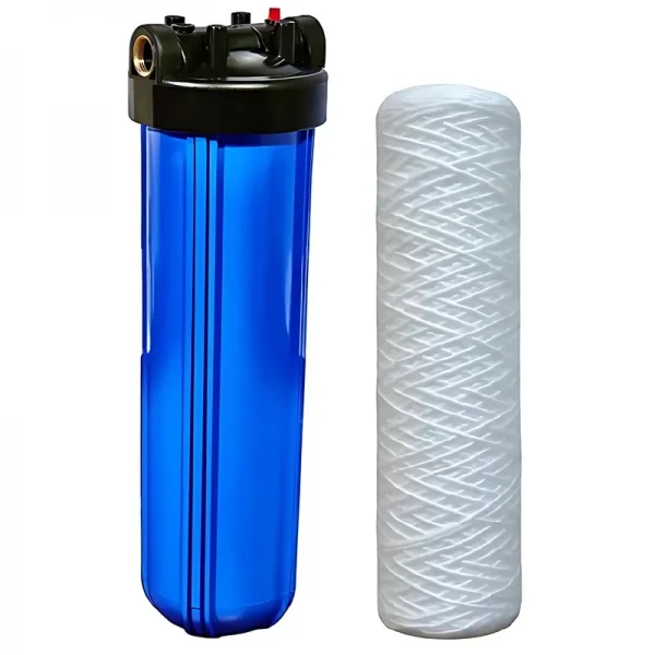 Колба фильтра для холодной воды Koer KV-30-1 ВВ20 (колба, картридж PPR нить) 8 атмосфер 1" (KR5448)