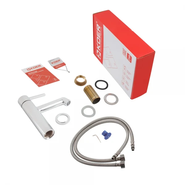 Смеситель для умывальника Koer KB-10029-01 Цвет хром (KR5478)