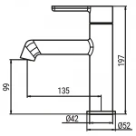 Смеситель для умывальника Koer KB-10029-01 Цвет хром (KR5478)