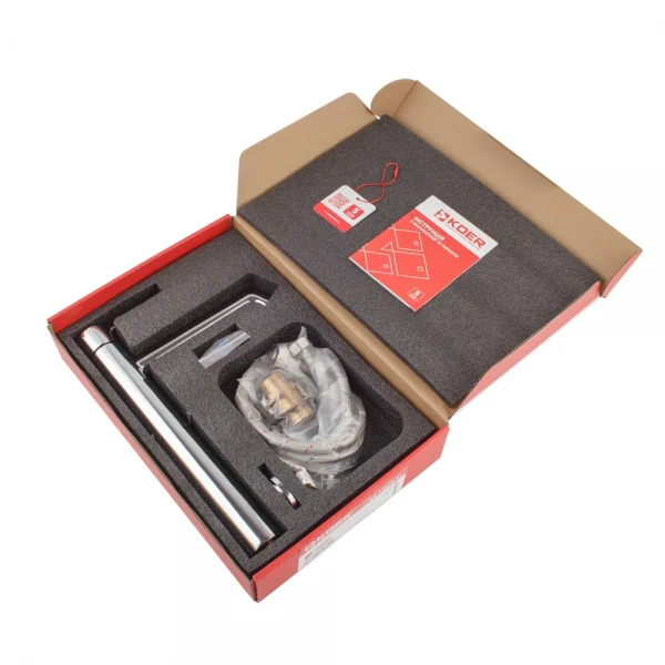 Змішувач для умивальника високий Koer KB-11029-01 Колір хром (KR5479)