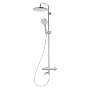 Душова колонна з термостатичним змішувачем Koer KB-57029-01 3 функції, колір хром (KR5482)