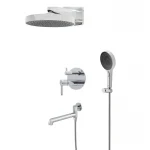 Вбудована душова система Koer KB-66029-01 3 функції, колір хром (KR5483)