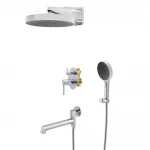 Вбудована душова система Koer KB-66029-01 3 функції, колір хром (KR5483)