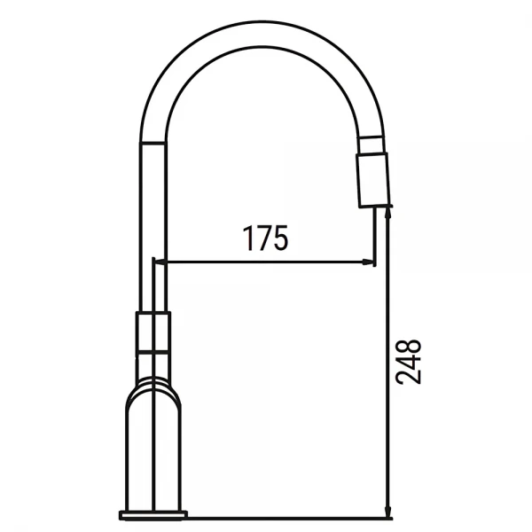 Смеситель для кухни Koer KB-70029-01 Цвет хром (KR5486)