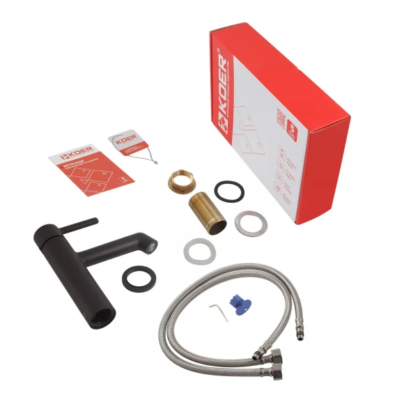 Смеситель для умывальника Koer KB-10029-05 Цвет черный (KR5487)