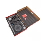 Душова колона Koer KB-57029-05 латунна чорна матова з термостатом на 3 режими (KR5491)