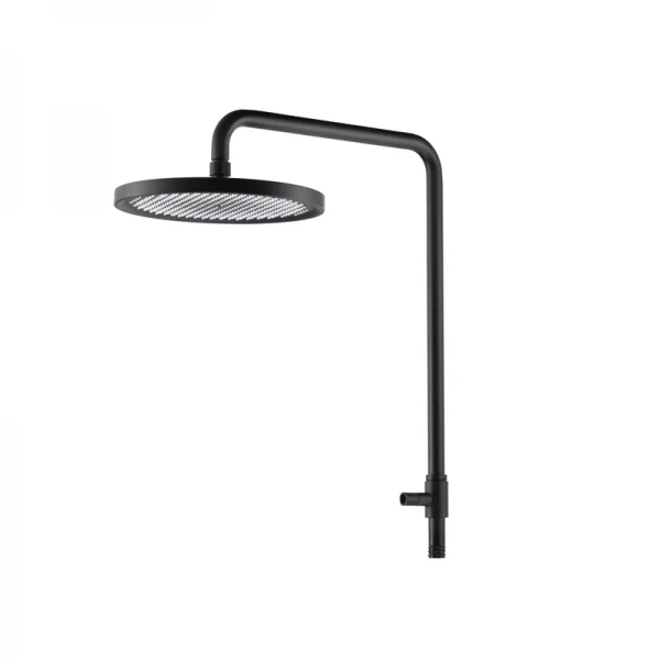 Душова колона Koer KB-57029-05 латунна чорна матова з термостатом на 3 режими (KR5491)