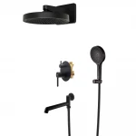 Вбудована душова система Koer KB-66029-05 3 функції Колір чорний (KR5492)