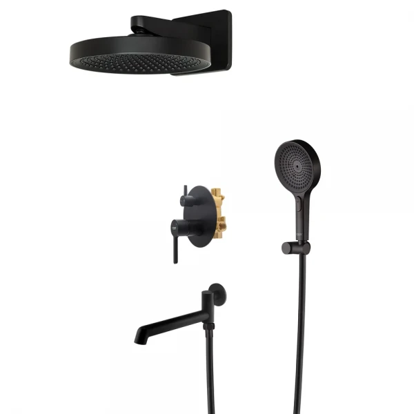 Вбудована душова система Koer KB-66029-05 3 функції Колір чорний (KR5492)