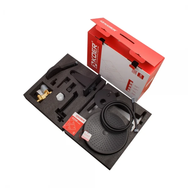 Вбудована душова система Koer KB-66029-05 3 функції Колір чорний (KR5492)
