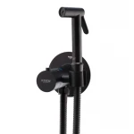 Змішувач для гігієнічного душу Koer KB-24029-05 термостатичний вбудований, колір чорний (KR5494)