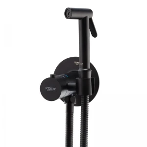 Змішувач для гігієнічного душу Koer KB-24029-05 термостатичний вбудований, колір чорний (KR5494)