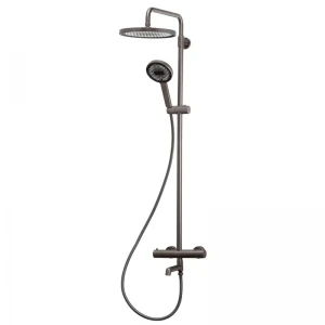 Душова колонна з термостатичним змішувачем Koer KB-57029-07 3 функції, колір графіт (KR5498)