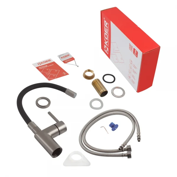 Смеситель для кухни Koer KB-70029-07 Цвет графит (KR5500)