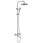 Душевая колонна с термостатическим смесителем Koer KI-57018-02 3 функции, из нерж.стали SUS304 (Цвет нерж) (KR5545)