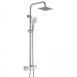 Душевая колонна с термостатическим смесителем Koer KI-53017-02 2 функции из нерж.стали SUS304 (Цвет нерж) (KR5547)