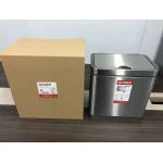 Відро для сміття сенсорне прямокутне Koer TC-020212-02 12 л колір нержавійка (KR5584)