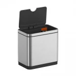 Відро для сміття сенсорне прямокутне Koer TC-020212-02 12 л колір нержавійка (KR5584)