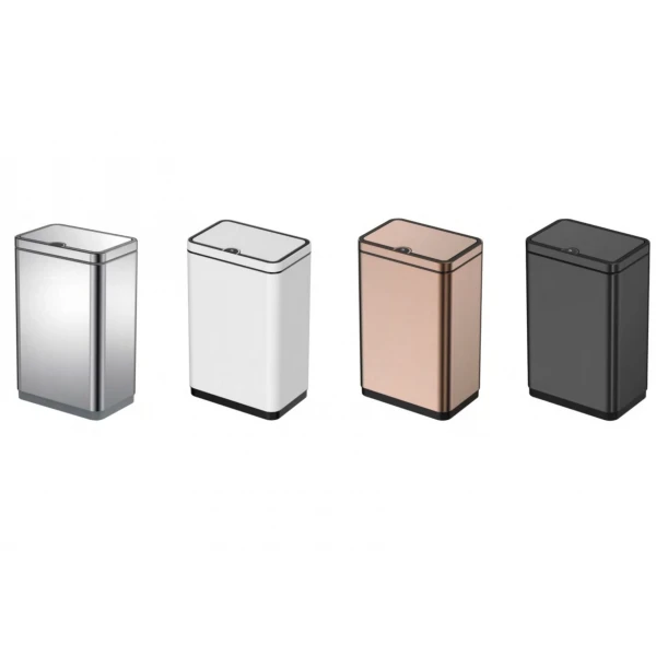 Відро для сміття сенсорне прямокутне Koer TC-020212-02 12 л колір нержавійка (KR5584)