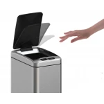 Відро для сміття сенсорне прямокутне Koer TC-020408-02 8 л колір нержавійка (KR5588)