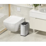 Відро для сміття сенсорне прямокутне Koer TC-020408-02 8 л колір нержавійка (KR5588)