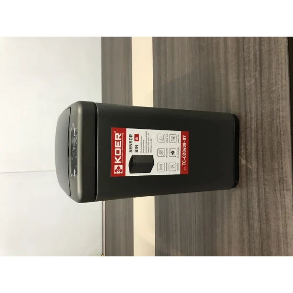 Відро для сміття сенсорне прямокутне Koer TC-020408-07 8 л колір графіт (KR5590)