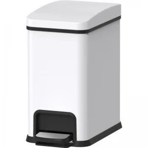 Мусорное ведро с плавным закрытием прямоугольное Koer TC-010108-08 8 л цвет белый (KR5592) Мусорное ведро с плавным закрытием прямоугольное Koer TC-010108-08 8 л цвет белый (KR5592)