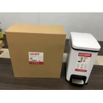 Відро для сміття з плавним закриттям прямокутне Koer TC-010108-08 8 л колір білий (KR5592)