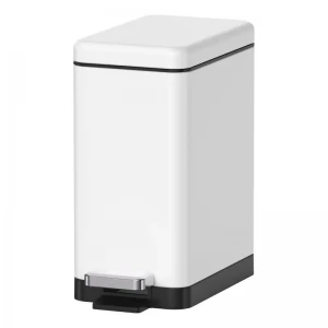 Мусорное ведро с плавным закрытием прямоугольное Koer TC-010206-08 6 л цвет белый (KR5595) Мусорное ведро с плавным закрытием прямоугольное Koer TC-010206-08 6 л цвет белый (KR5595)