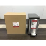 Відро для сміття з плавним закриттям прямокутне Koer TC-010210-02 10 л колір нержавійка (KR5597)