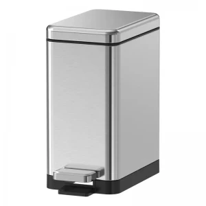 Мусорное ведро с плавным закрытием прямоугольное Koer TC-010210-02 10 л цвет нержавейка (KR5597) Мусорное ведро с плавным закрытием прямоугольное Koer TC-010210-02 10 л цвет нержавейка (KR5597)