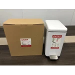 Відро для сміття з плавним закриттям прямокутне Koer TC-010210-08 10 л колір білий (KR5598)