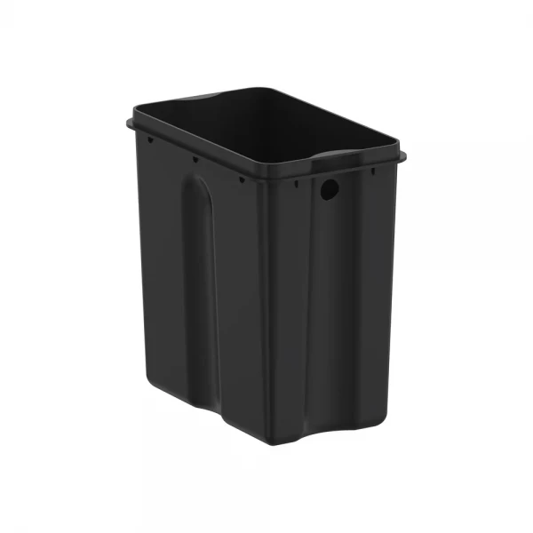 Відро для сміття з плавним закриттям прямокутне Koer TC-010210-08 10 л колір білий (KR5598)