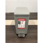 Відро для сміття з плавним закриттям прямокутне Koer TC-010210-07 10 л колір сірий (KR5599)