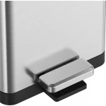 Відро для сміття з плавним закриттям прямокутне Koer TC-010306-02 6 л колір нержавійка (KR5600)