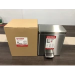 Відро для сміття з плавним закриттям прямокутне Koer TC-010306-02 6 л колір нержавійка (KR5600)