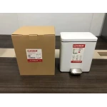 Відро для сміття з плавним закриттям прямокутне Koer TC-010306-08 6 л колір білий (KR5601)