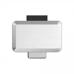 Відро для сміття з плавним закриттям прямокутне Koer TC-010315-02 15 л колір нержавійка (KR5603)