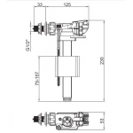 Арматура наповнювальна Koer KT-0105-1/2