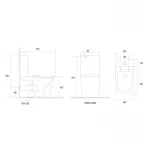 Унитаз-компакт эргономичный Koer TT-0202-T3 670x390x860mm система смыва TORNADO 3.0 (KR5614)