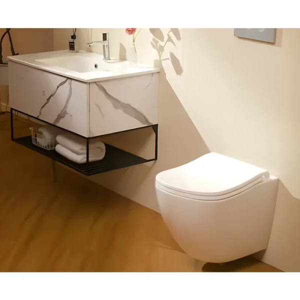 Унитаз подвесной эргономичный Koer TT-0101-T3 520x360x360mm система смыва TORNADO 3.0 (KR5615)