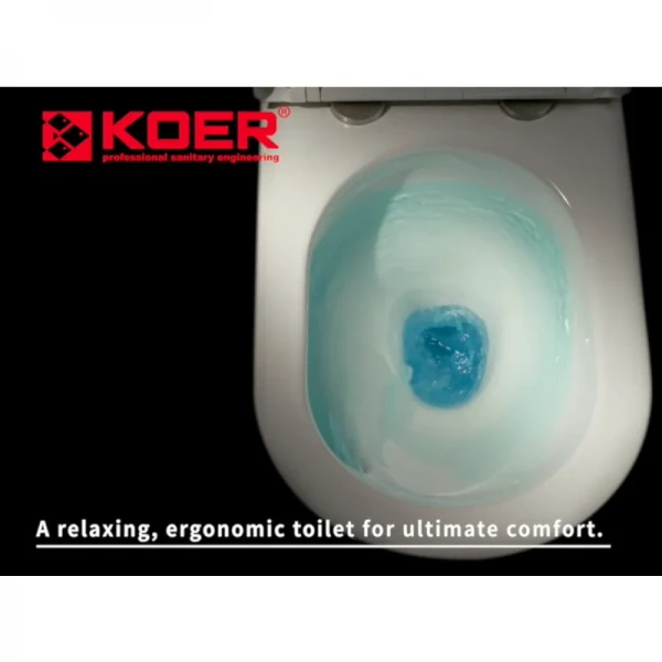 Унитаз подвесной эргономичный Koer TT-0101-T3 520x360x360mm система смыва TORNADO 3.0 (KR5615)