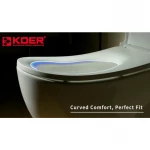 Унитаз подвесной эргономичный Koer TT-0101-T3 520x360x360mm система смыва TORNADO 3.0 (KR5615)
